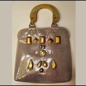 Aranaz Designer Capiz Shell Handle Handbag